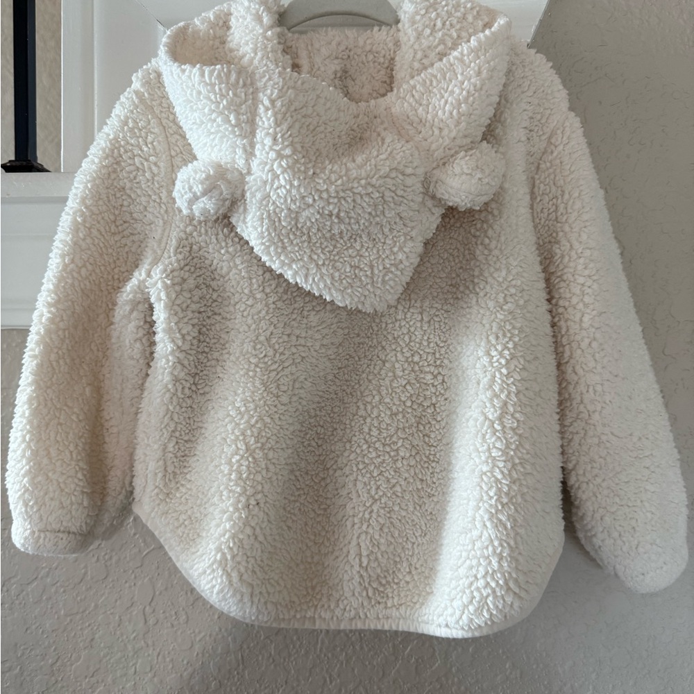 Old Navy Cream Sherpa Teddy Bear Jacket - Picture 5 of 5